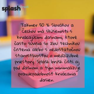 🦷💧 Viete, že takmer 50 % Slovákov a Čechov má skúsenosti s krvácajúcimi ďasnami? 🩸 Tento problém často súvisí so zlou...