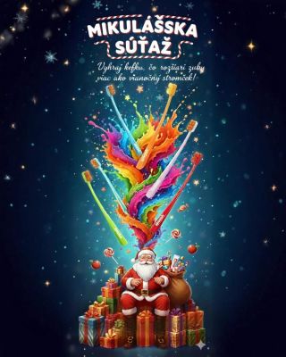 🦷 MIKULÁŠSKA SÚŤAŽ🎅 Mikuláš sa blíži a my oslavujeme súťažou! Súťažte o 3 kusy našej dvojpyramídovej zubnej kefky Splash...